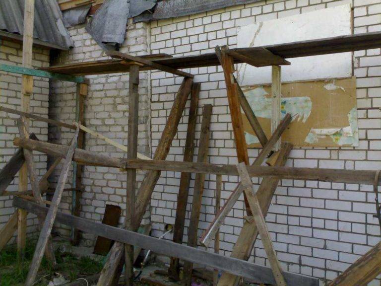 Строительные леса своими руками: из досок и профильной трубы