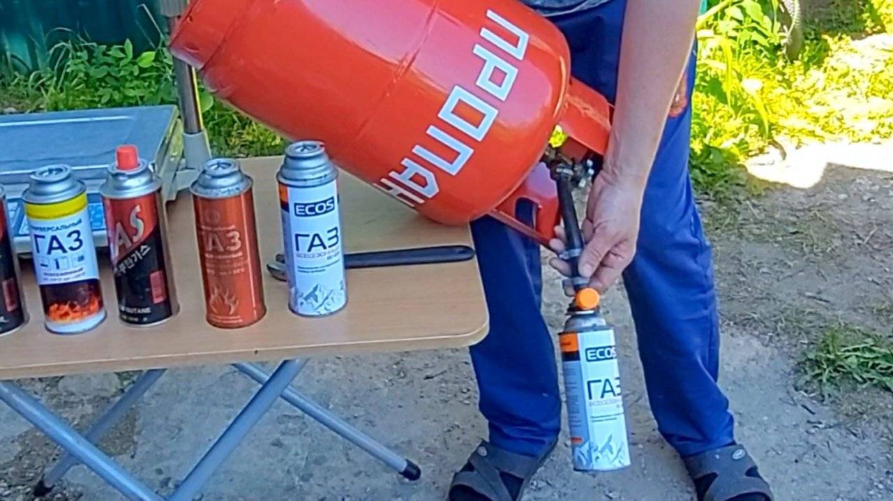 Как заправить газовые баллончики для горелки из большого баллона и заправить туристические газовые баллоны в домашних условиях - кислород