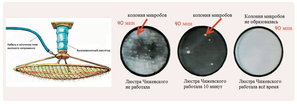 Ионизатор электроэффлювиальной люстры чижевского для освежения воздуха помещений российский патент 2004 года по мпк a61l9/22 a61n1/44 