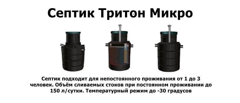 Септик тритон - идеальный вариант для устройства канализации на небольших дачах