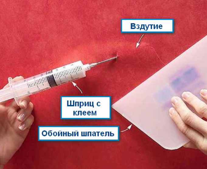 Пузыри на обоях после поклейки что делать: как убрать видео