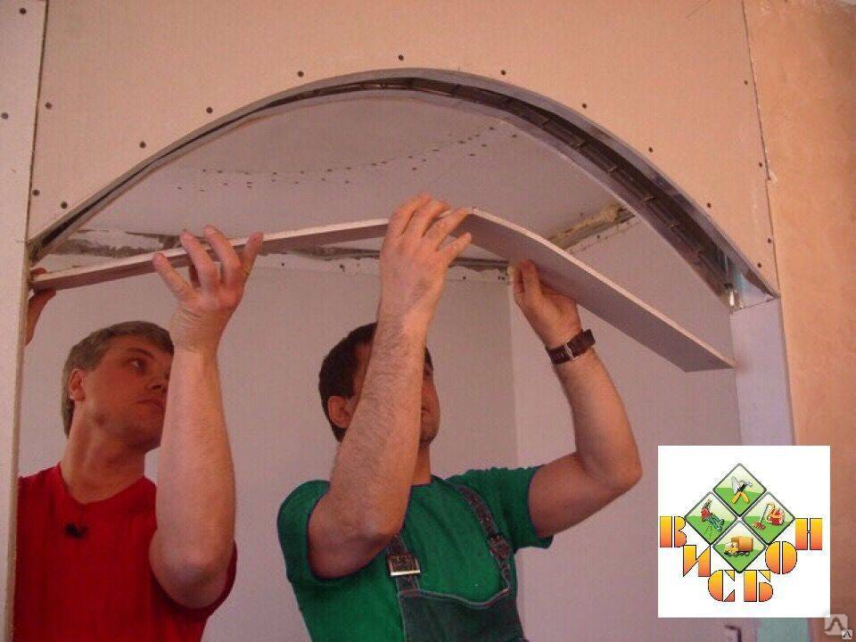 Установка арок в дверных проёмах: нюансы и видео монтажа