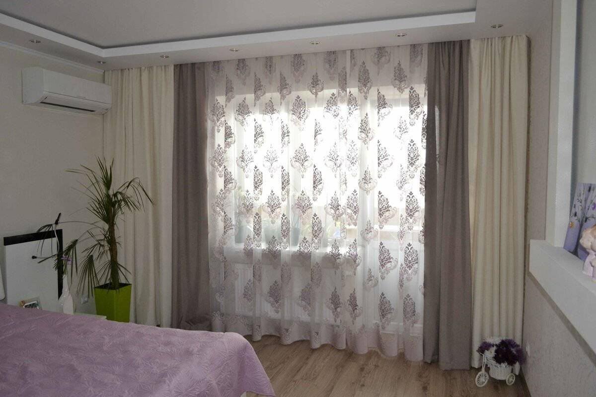 Дизайн штор для спальни: 150 фото новинок красивого оформления