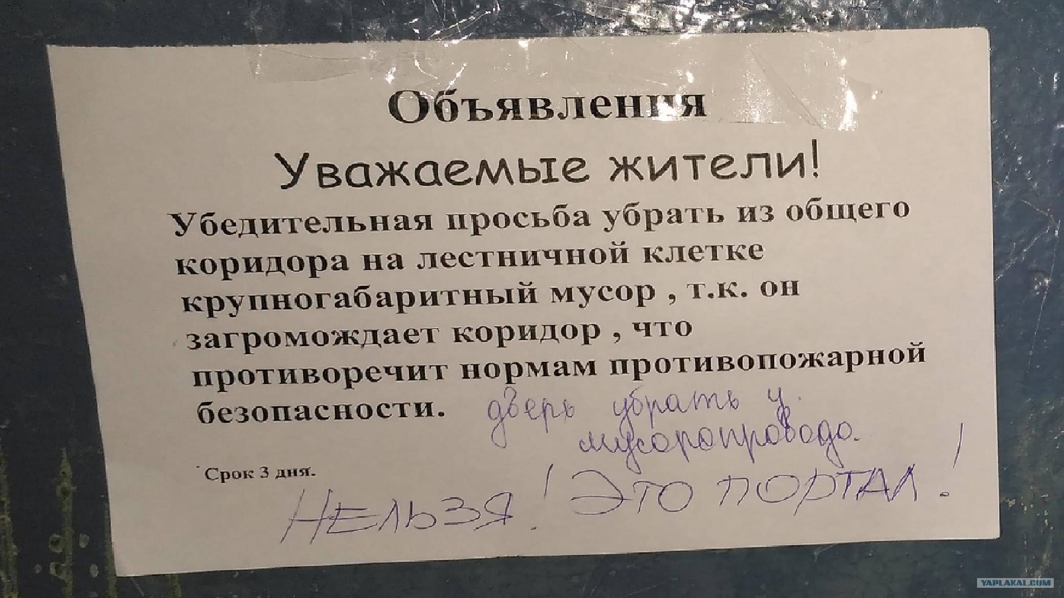 Cоседи захламили общий коридор или подъезд, лестничную площадку: что делать