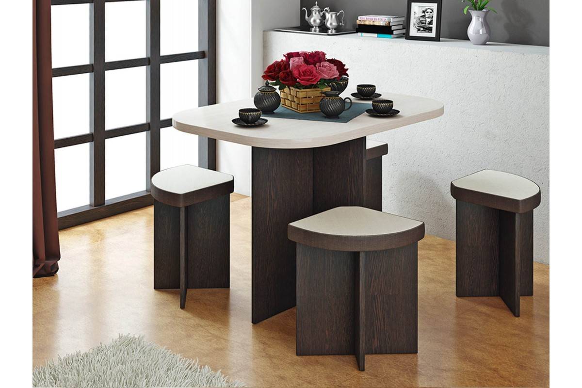 Кухонные столы для маленькой кухни: какой стол и стулья выбрать для малогабаритной кухни