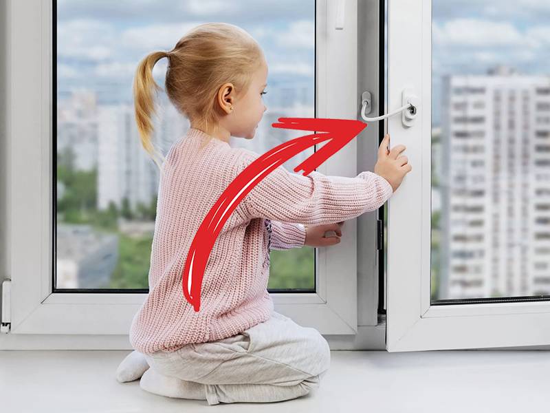Защита от детей на пластиковые окна: установка блокиратора, безопасные окна
