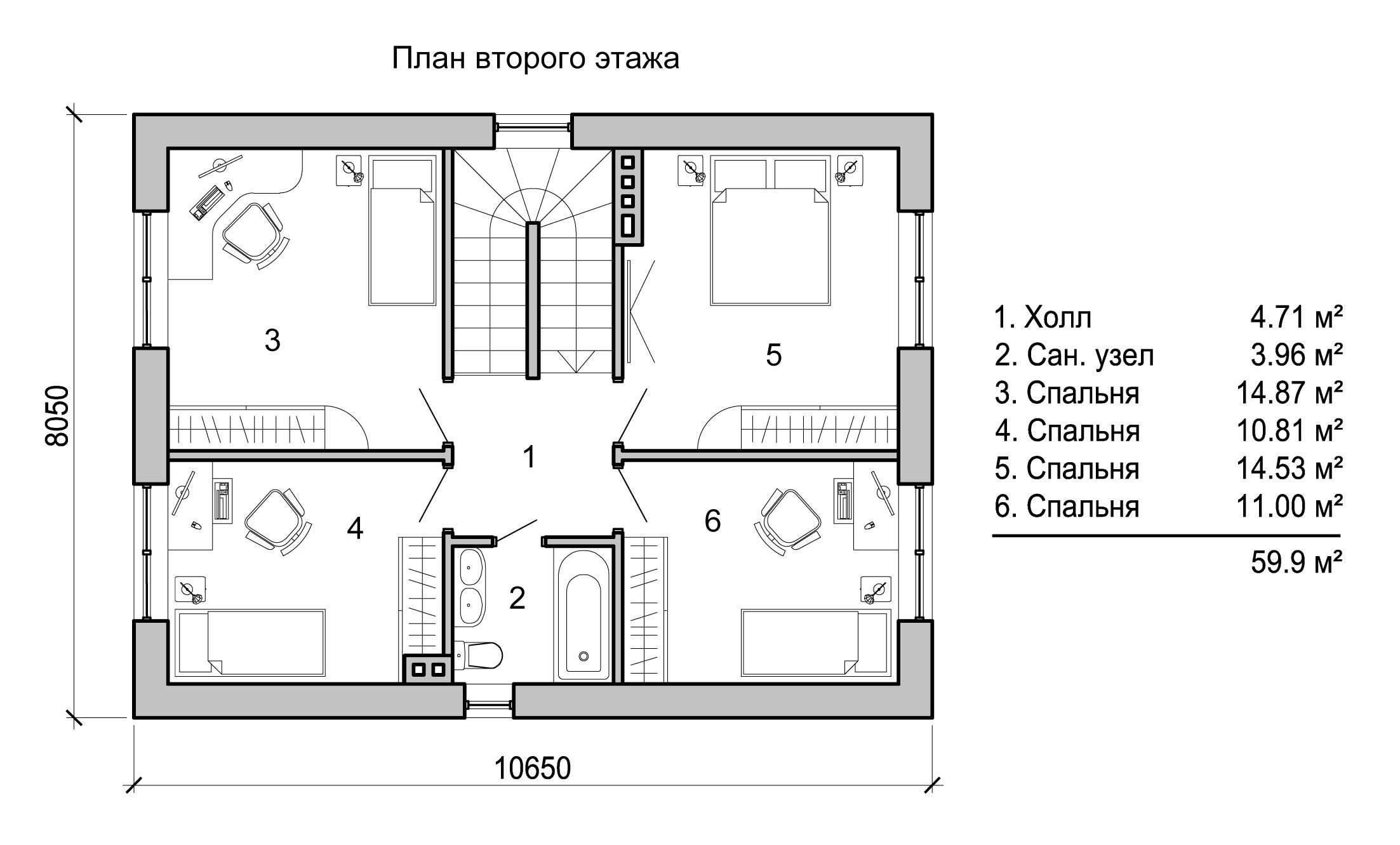 Планы двухэтажных домов: фото галерея планировок разной площади