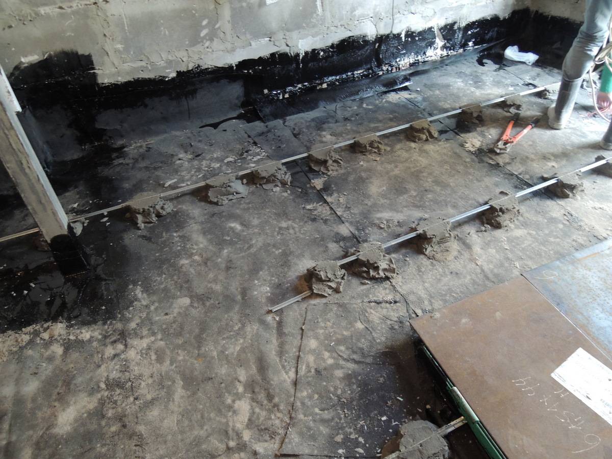 Бетонный пол в гараже согласно технологии - 1погаражам