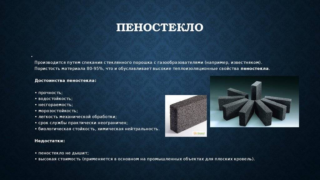 Пеностекло: характеристики, применение, достоинства и недостатки утеплителя | строительная компания мадерна