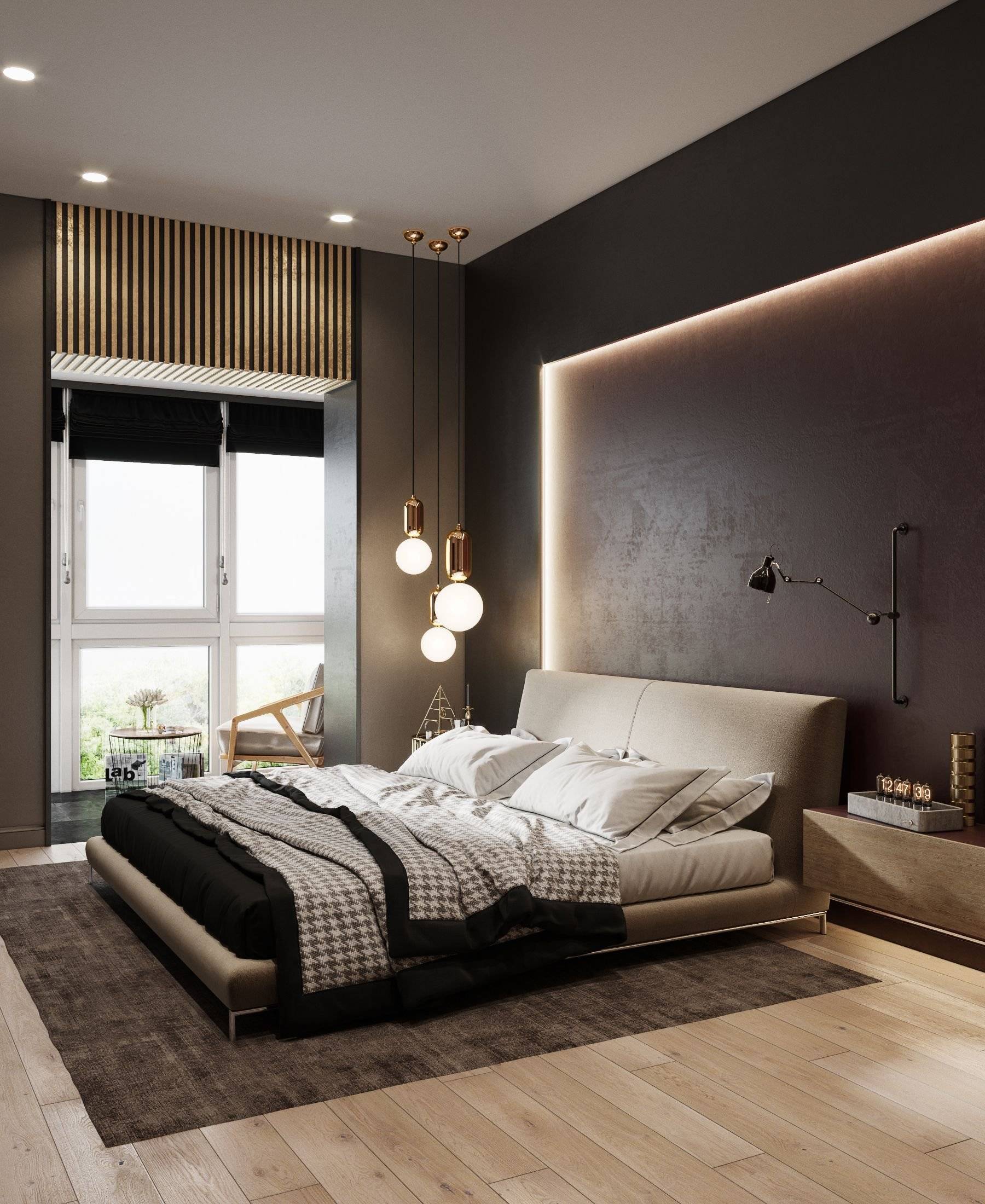 Дизайн интерьера спальни - 70 фото, идеи ремонта и отделки 2019