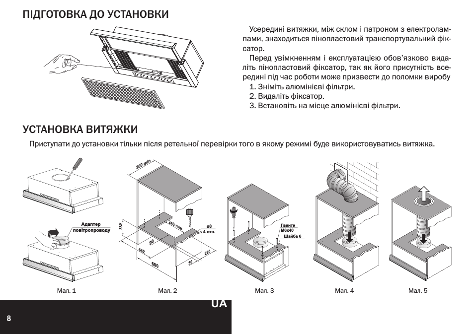 Встраиваемая вытяжка: монтаж и установка своими руками
