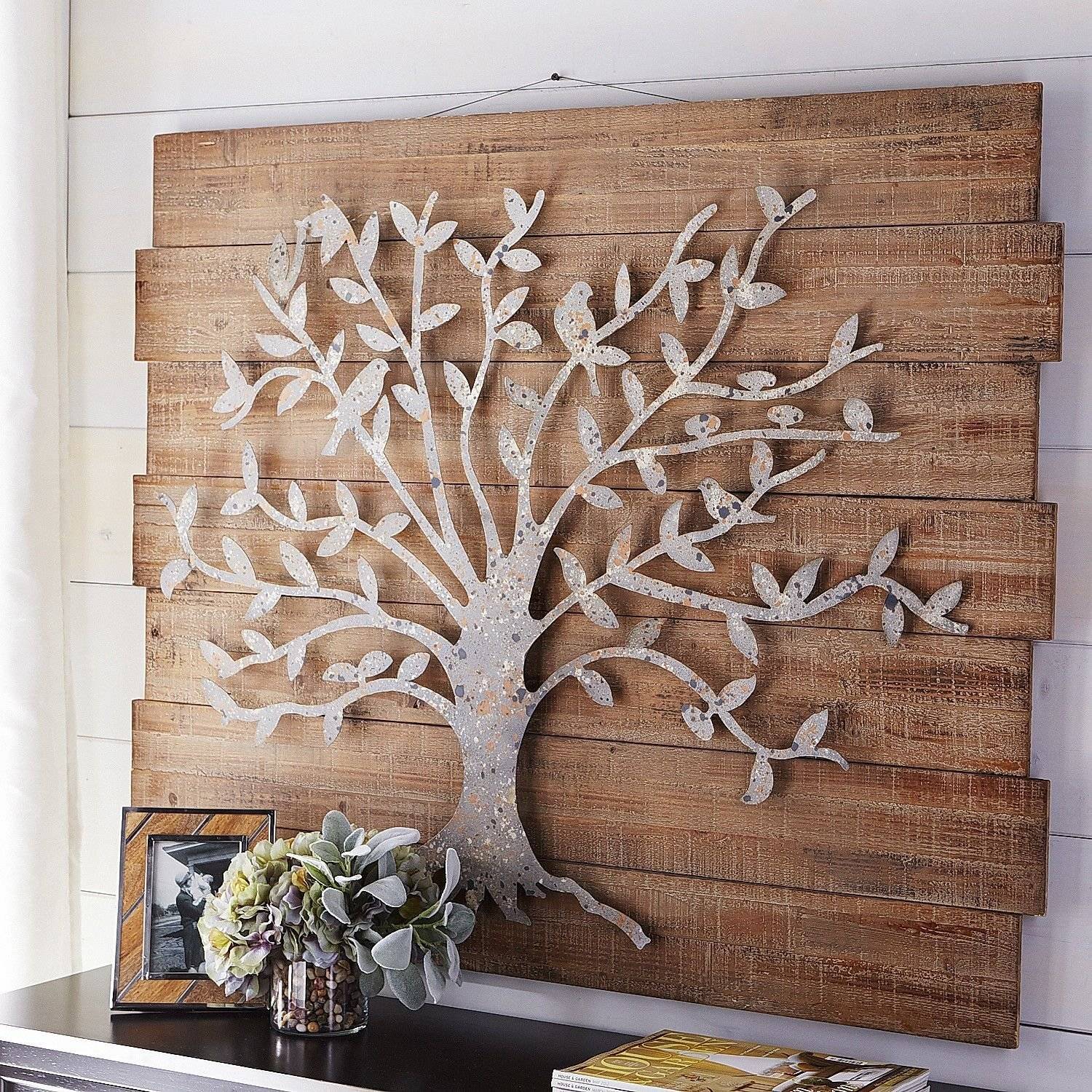 Дерево на стене: идея для декора (фото) | дом мечты