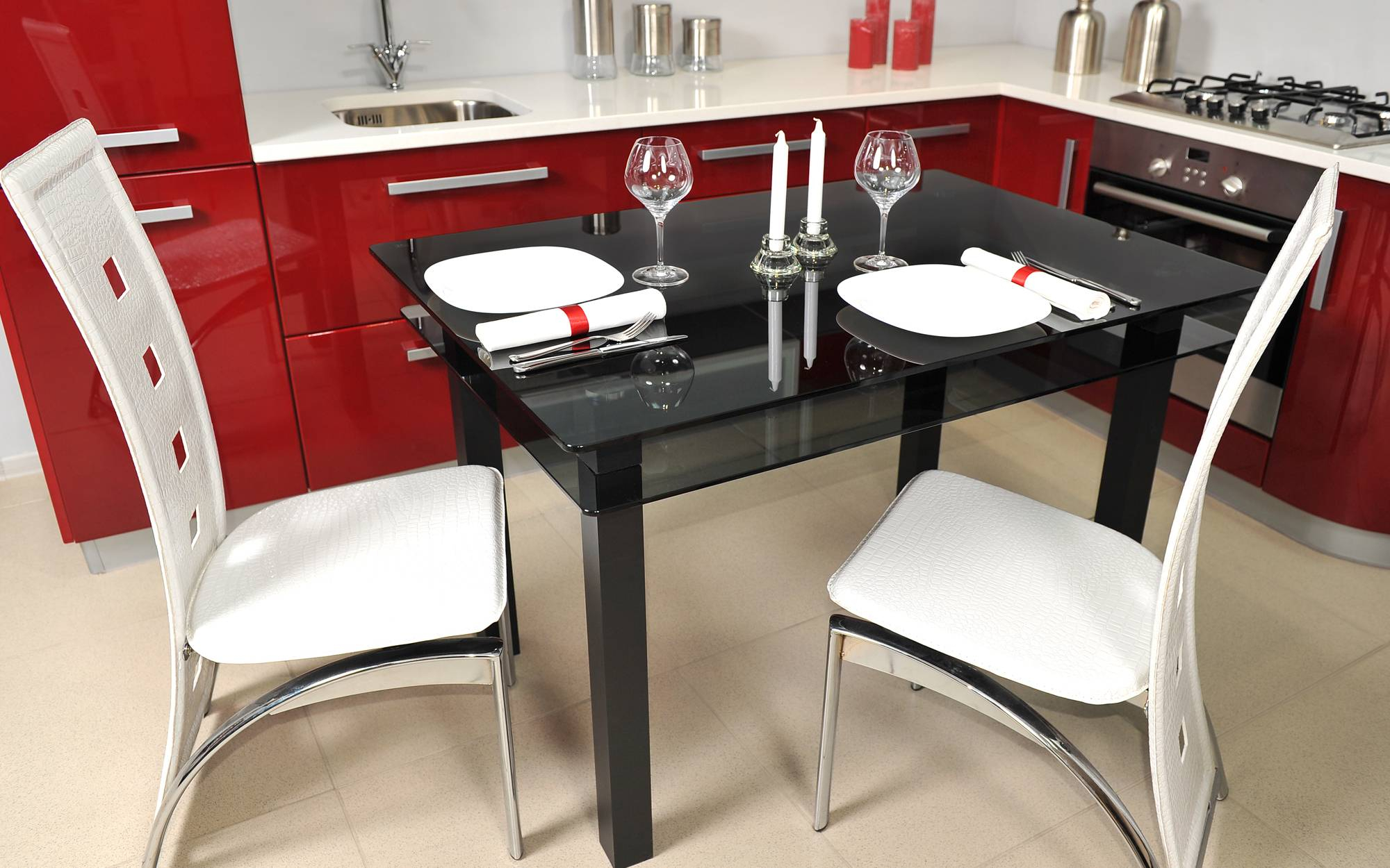 Как подобрать стол и стулья к кухонному гарнитуру: фото, советы