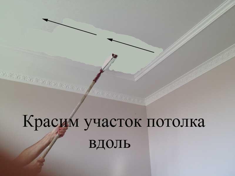 Побелка потолка водоэмульсионной краской своими руками